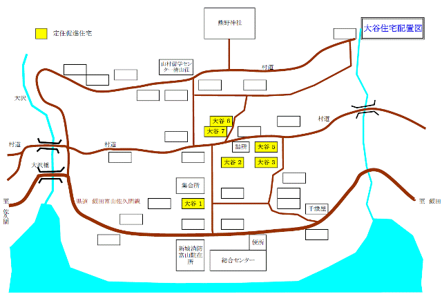 大谷住宅配置図