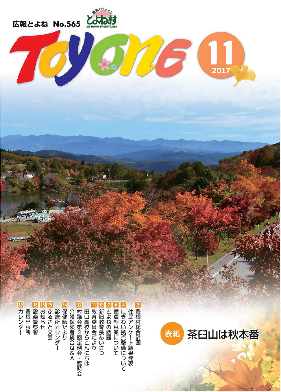 平成29年11月号の表紙