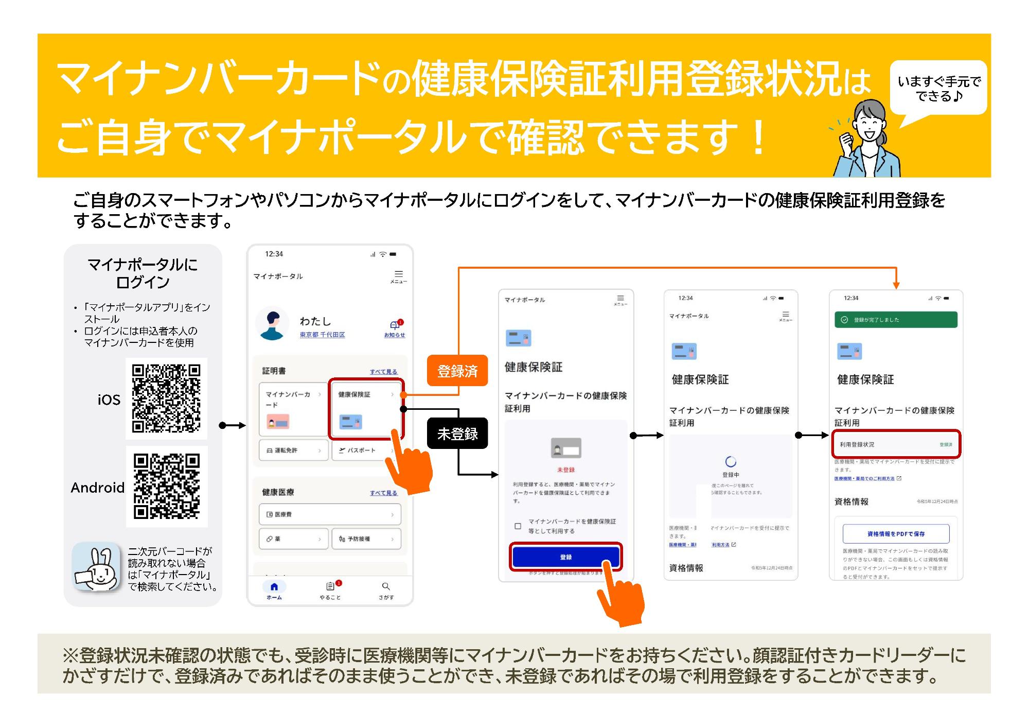 マイナポータルからの登録方法