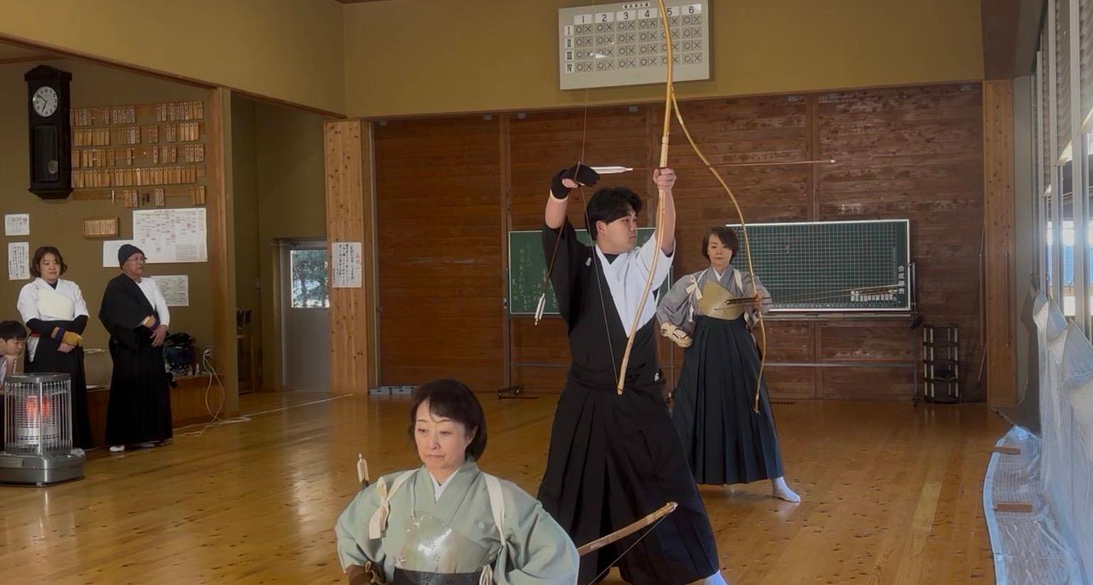 弓道競技の様子